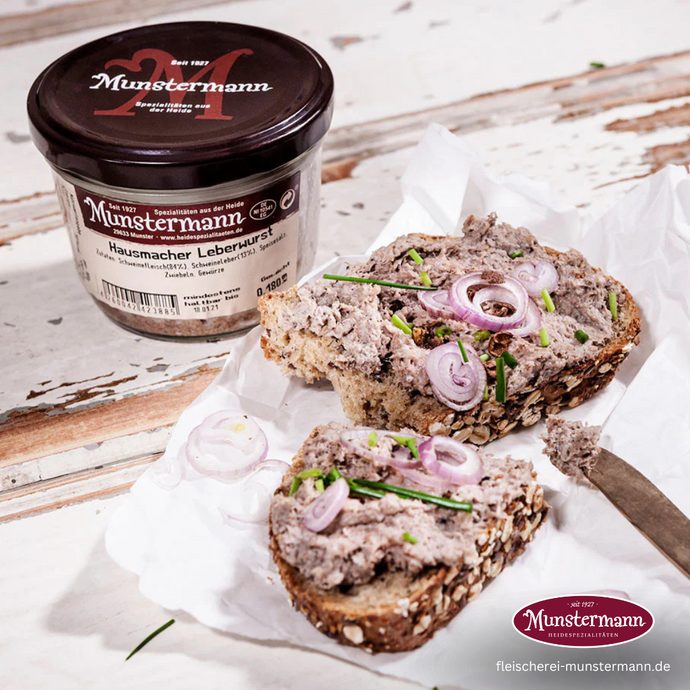 Leberwurst mit Brot