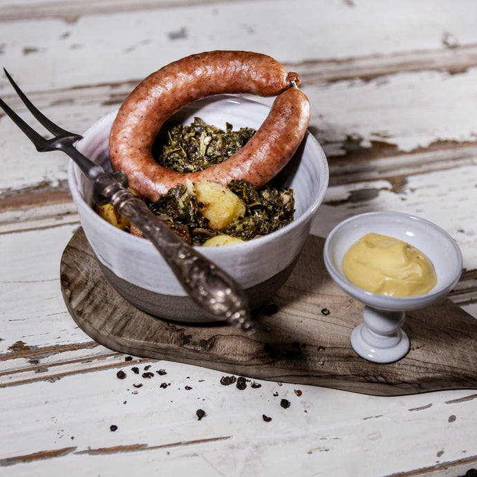 Bregenwurst, Grünkohl, Wurstware